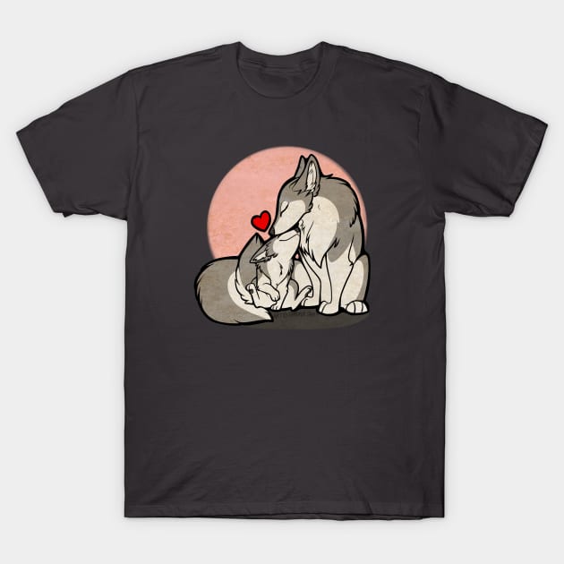 Parental Love - Wolf T-Shirt by Temrin